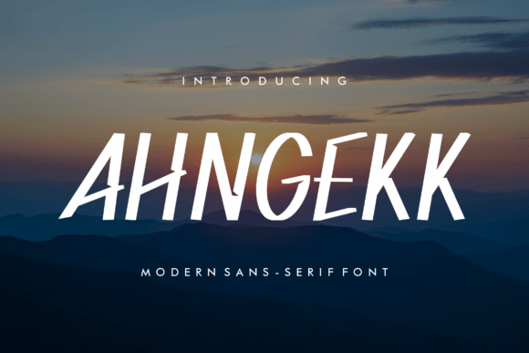 Ahngekk: A Modern Sans Serif Font for Scroll-Stopping Brand Content