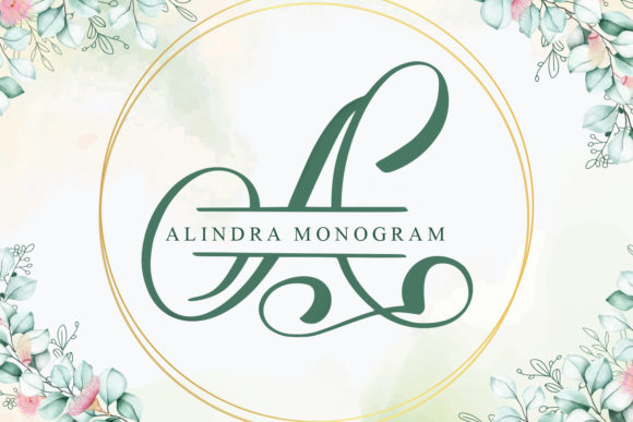 Alindra Monogram: A Decorative Font for Building a Strong Brand Identity