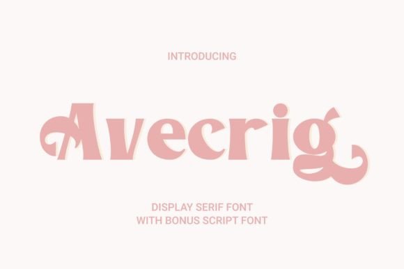 Avecrig: A Modern Serif Font for Digital Design