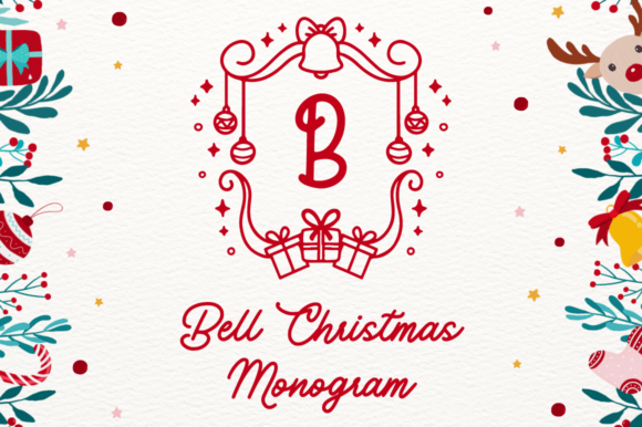 Bell Christmas Monogram: A Strategic Display Font for Holiday Campaigns