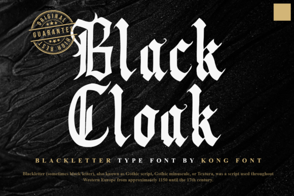 Black Cloak: A Typeface That Adds Elegance to Campaigns