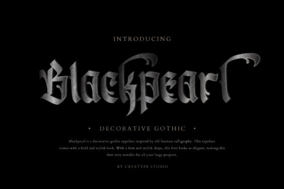 Blackpearl: A Gothic Blackletter Font That Actually Works in Real Branding