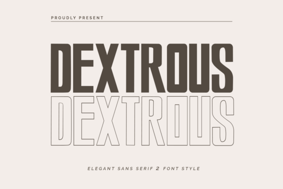 Dextrous: A Clean Sans Serif Font for Professional Branding