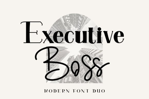 Executive Boss: A Serif + Script Font That Cuts Through the Feed