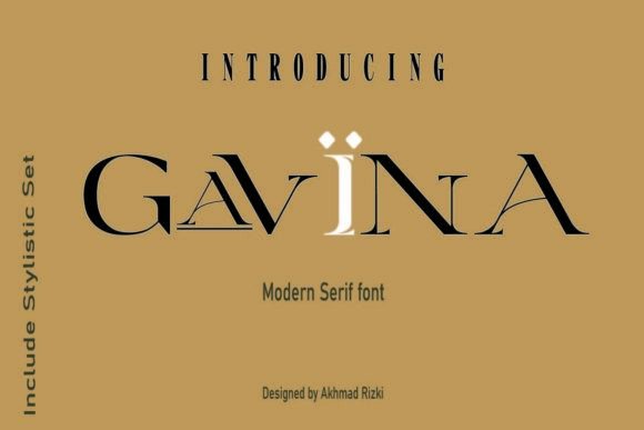 Gavina: A Modern Serif Font That Elevates Digital Branding