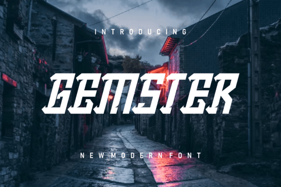 Gemster: A Modern Slab Serif Font for Small Business Branding