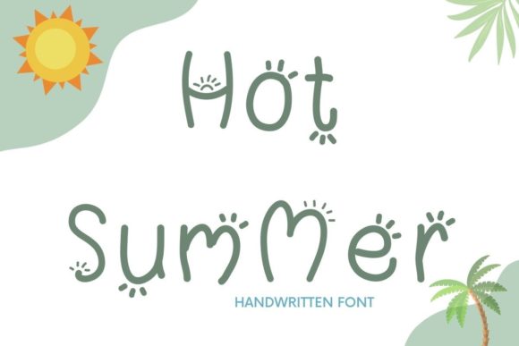 Hot Summer Font: A Bright, Playful Display Typeface for Digital Brands