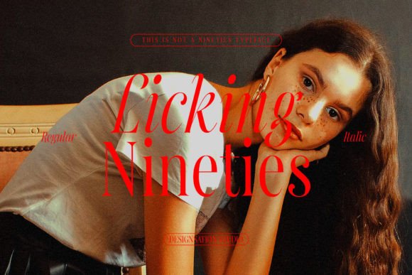 Licking Nineties: A Serif Font That Earns Its Place in Campaign Visuals