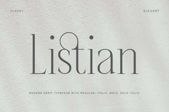 Listian: A Serif Font That Feels Like a Thoughtful Design Choice