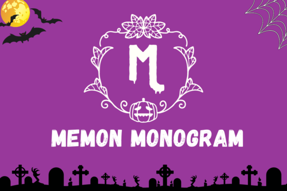 Memon Monogram: A Halloween-Themed Display Font That Elevates Your Brand