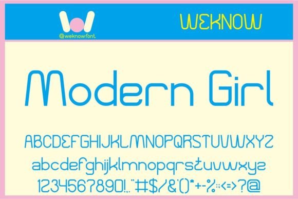 Modern Girl Sans Serif Font for Handmade Creators