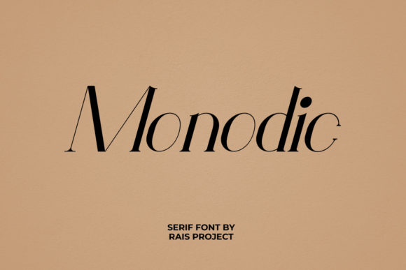 Monodic Serif Font for Professional Branding