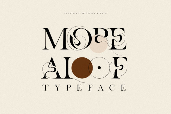 More Aloof: A Serif Font That Breathes With Your Words