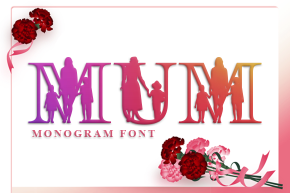 Mum Monogram: A Decorative Typeface for Editorial Charm