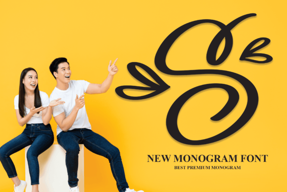 S Monogram: A Decorative Typeface for Editorial Elegance