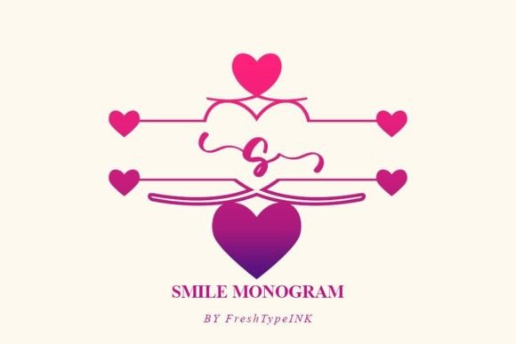 Smile Monogram: A Refined Decorative Font for Real Branding