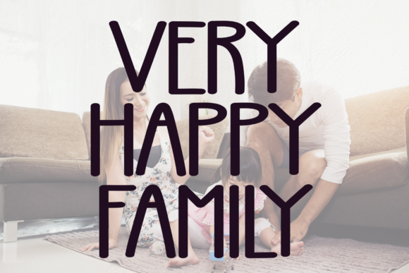Very Happy Family: A Warm, Rounded Sans Serif Font for Digital Brands