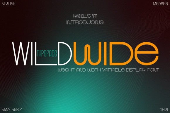 Wild Wide: A Bold, Flexible Sans Serif Font for Makers